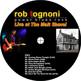 rob tognoni live at the malt shovell label 1
